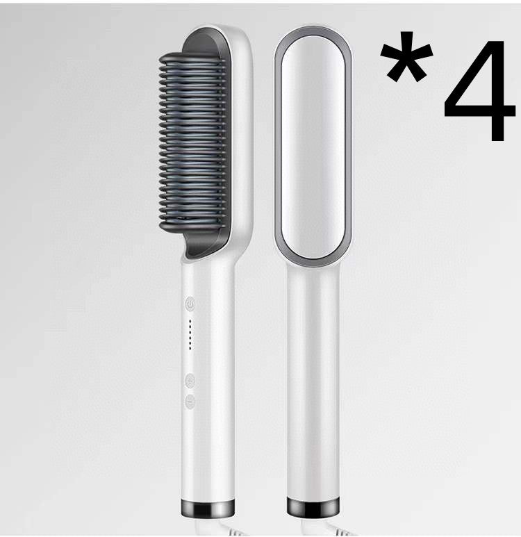 مكواة شعر 2 في 1 مع تجعيد | New 2 In 1 Hair Straightener Hot Comb Curling Tong Electric Hair Brush