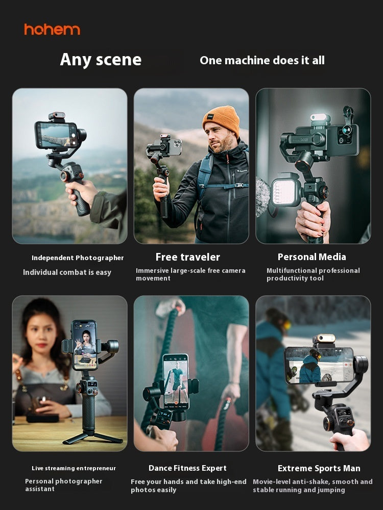 Vast Mobile Phone Stabilizer AI Face Tracking Gimbal | مثبت هاتف محمول بتتبع الوجه بالذكاء الاصطناعي