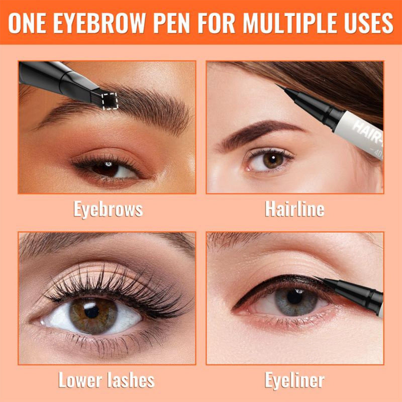 Waterproof And Sweat-proof Not Smudge Double-headed Eyebrow Pencil | قلم حواجب مزدوج مقاوم للماء والعرق لا يتلطخ