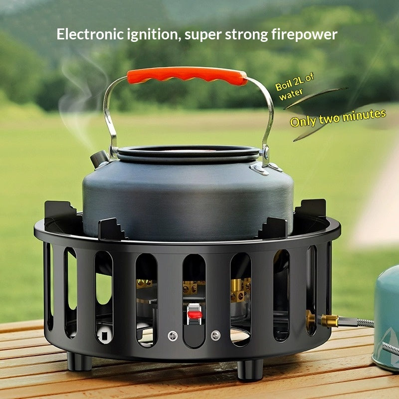 موقد غاز محمول متعدد الوظائف للرحلات الخارجية | Portable Cassette Gas Stove Outdoor All-in-one