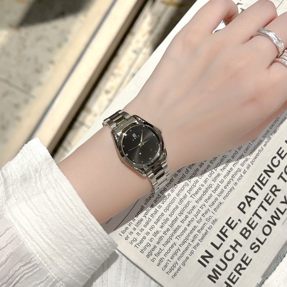 ساعة نسائية فاخرة بسوار فولاذي أنيقة | Exquisite Ladies Steel-band Wristwatch