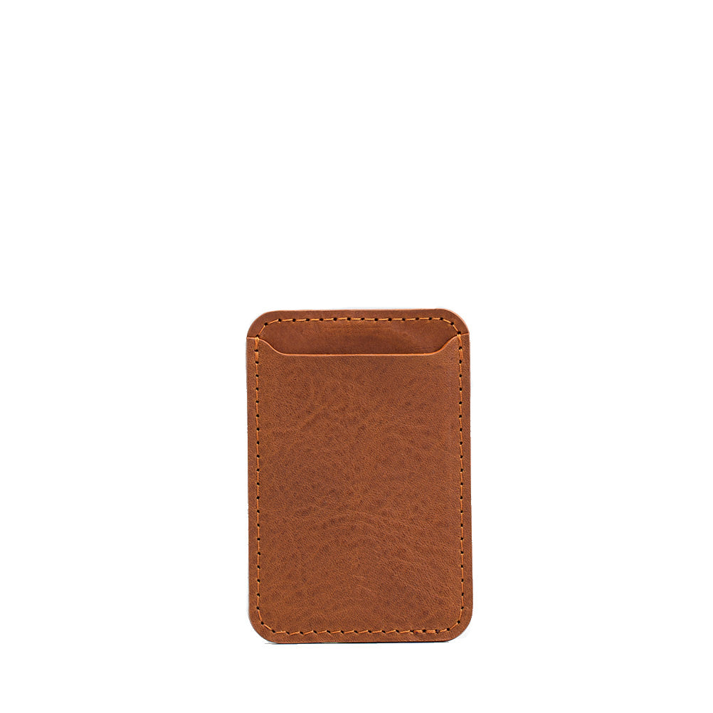 محفظة جلد طبيعي متوافقة مع MagSafe صناعة يدوية أوروبية | Full-Grain Leather Wallet Compatible with MagSafe Classic