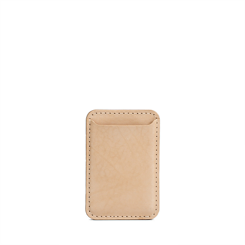 محفظة جلد طبيعي متوافقة مع MagSafe صناعة يدوية أوروبية | Full-Grain Leather Wallet Compatible with MagSafe Classic